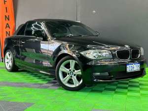 2011 BMW 1 Series E88 125i Convertible 2dr Auto 6sp 3.0i [MY11] Black Automatic Convertible