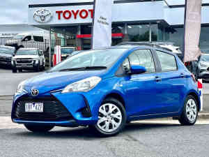 2020 Toyota Yaris NCP130R Ascent Blue 4 Speed Automatic Hatchback