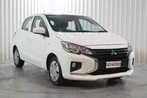 2021 Mitsubishi Mirage LB MY22 ES White 1 Speed Constant Variable Hatchback