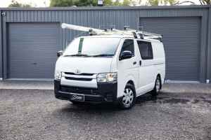 2014 Toyota HiAce KDH201R Van LWB 4dr Man 5sp 3.0DT White Manual Van
