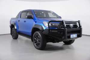 2022 Toyota Hilux GUN126R Rogue (4x4) Blue 6 Speed Automatic Double Cab Pick Up Bentley Canning Area Preview