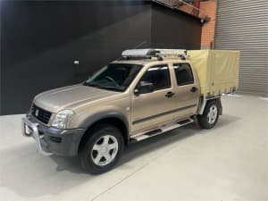2003 Holden Rodeo RA LX (4x4) Gold 5 Speed Manual Crew Cab Chassis