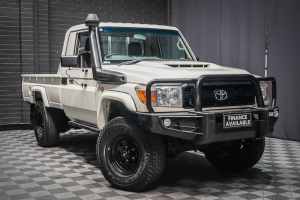2017 Toyota Landcruiser VDJ79R Workmate French Vanilla 5 Speed Manual Cab Chassis