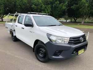 2016 Toyota Hilux TGN121R Workmate White 6 Speed Automatic Dual Cab Utility