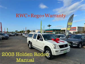 2003 Holden Rodeo RA LT White 5 Speed Manual Crew Cab Pickup Archerfield Brisbane South West Preview