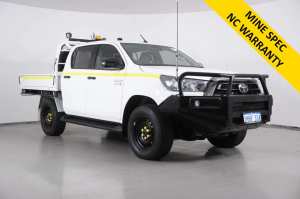 2021 Toyota Hilux GUN126R Facelift SR (4x4) White 6 Speed Automatic Double Cab Chassis