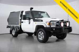 2017 Toyota Landcruiser VDJ79R GXL (4x4) White 5 Speed Automatic Single Cab Chassis