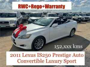 2011 Lexus IS250C GSE20R MY11 Prestige White 6 Speed Automatic Convertible Archerfield Brisbane South West Preview