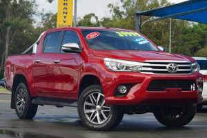 2016 Toyota Hilux GUN126R SR5 Double Cab Red 6 Speed Manual Utility