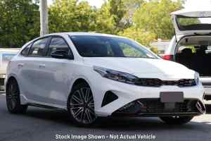 2024 Kia Cerato BD MY24 GT DCT Snow White Pearl 7 Speed Sports Automatic Dual Clutch Hatchback
