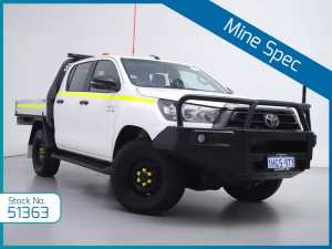 2021 Toyota Hilux GUN126R SR (4x4) White 6 Speed Automatic Double Cab Chassis