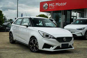2023 MG MG3 SZP1 MY23 Excite Dover White 4 Speed Automatic Hatchback