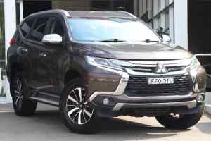 2017 Mitsubishi Pajero Sport QE MY17 Exceed Brown 8 Speed Sports Automatic Wagon Kirrawee Sutherland Area Preview