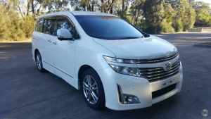 2012 Nissan Elgrand PE52 Highway Star Premium White Constant Variable People Mover