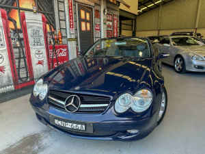 2004 Mercedes-Benz SL-Class R230 MY05 SL350 Blue 5 Speed Sports Automatic Roadster Rydalmere Parramatta Area Preview