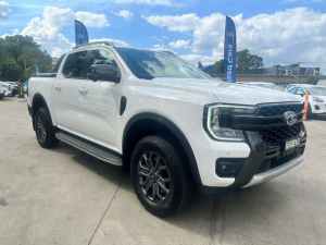 2023 Ford Ranger PY 2024.00MY Wildtrak White 10 Speed Sports Automatic Double Cab Pick Up