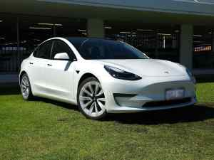 2020 Tesla Model 3 MY21 Long Range AWD White 1 Speed Reduction Gear Sedan