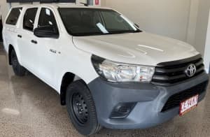 2017 Toyota Hilux GUN122R Workmate Double Cab 4x2 White 5 Speed Manual Utility