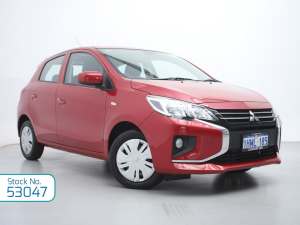 2021 Mitsubishi Mirage LB MY21 ES Red Planet Continuous Variable Hatchback
