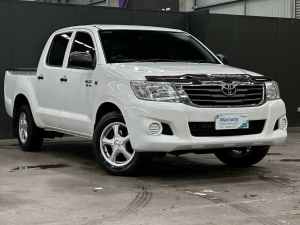 2014 Toyota Hilux GGN15R MY14 SR Double Cab 4x2 White 5 Speed Automatic Utility
