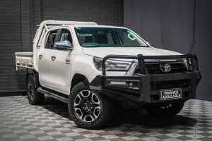 2021 Toyota Hilux GUN126R SR5 Double Cab Glacier White 6 Speed Sports Automatic Cab Chassis