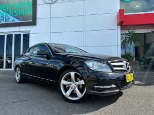 2013 Mercedes-Benz C-Class C204 MY13 C250 7G-Tronic Black 7 Speed Sports Automatic Coupe