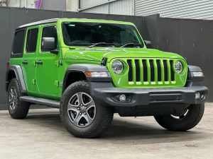 2019 Jeep Wrangler JL MY19 Unlimited Sport S Green 8 Speed Automatic Softtop