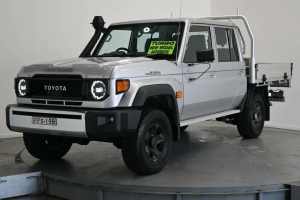 2023 Toyota Landcruiser Gdjl79R GXL Double Cab Silver 6 Speed Automatic Cab Chassis