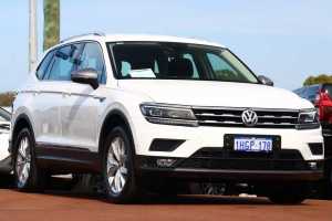 2020 Volkswagen Tiguan 5N MY21 110TSI Comfortline 2WD Allspace Pure White 6 Speed Sports Automatic