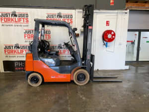 TOYOTA 8FG18 DELUXE S/N 61333 DUAL FUEL LPG/PETROL FORKLIFT 4 METER 2 STAGE 1.8 TON 1800 KG CAPACITY Strathfield Strathfield Area Preview