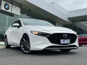2021 Mazda 3 BP2H7A G20 SKYACTIV-Drive Evolve White 6 Speed Sports Automatic Hatchback