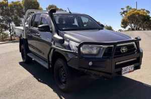 2020 Toyota Hilux GUN126R SR Double Cab Black 6 Speed Sports Automatic Cab Chassis