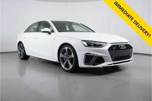 2021 Audi A4 8W MY21 45 TFSI Quattro S Line Mhev Ibis White Auto S-Tronic Dual Clutch Sports Sedan Bentley Canning Area Preview