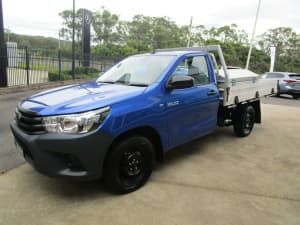 2020 Toyota Hilux TGN121R Workmate 4x2 Blue 5 Speed Manual Cab Chassis