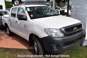 2010 Toyota Hilux TGN16R MY10 Workmate 4x2 White 5 Speed Manual Utility