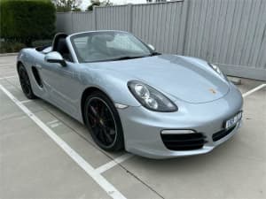 2014 Porsche Boxster 981 S PDK Silver, Chrome 7 Speed Sports Automatic Dual Clutch Convertible