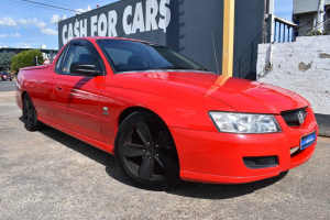 2005 Holden Ute Red Manual Extracab