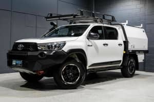 2018 Toyota Hilux GUN126R MY19 Rugged X (4x4) White 6 Speed Automatic Double Cab Pick Up