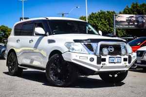 2013 Nissan Patrol Y62 ST-L White 7 Speed Sports Automatic Wagon