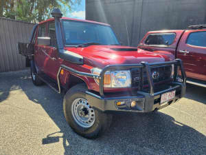 2023 Toyota Landcruiser VDJ79R Workmate Red 5 Speed Manual Cab Chassis