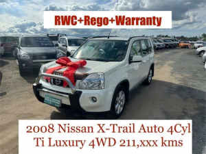 2008 Nissan X-Trail T31 TI (4x4) White 6 Speed CVT Auto Sequential Wagon Archerfield Brisbane South West Preview