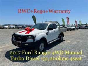 2017 Ford Ranger PX MkII MY17 XL 3.2 (4x4) White 6 Speed Manual Crew Cab Chassis Archerfield Brisbane South West Preview