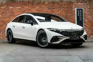 2022 Mercedes-Benz EQS V297 803MY EQS53 AMG Sedan 4MATIC White 1 Speed Reduction Gear Liftback