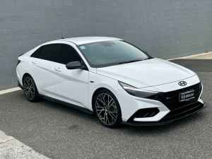 2022 Hyundai i30 CN7.V1 MY21 N Line D-CT White 7 Speed Sports Automatic Dual Clutch Sedan