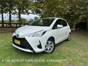 2019 Toyota Yaris NCP130R MY18 Ascent White 4 Speed Automatic Hatchback