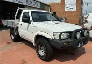 2009 Nissan Patrol GU MY08 DX (4x4) White 5 Speed Manual Leaf Cab Chassis Richmond Hawkesbury Area Preview