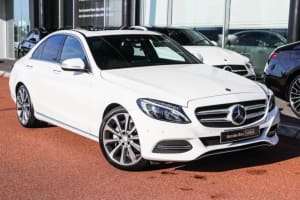 2015 Mercedes-Benz C-Class W205 C250 BlueTEC 7G-Tronic + White 7 Speed Sports Automatic Sedan Bentley Canning Area Preview