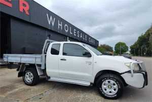 2008 Toyota Hilux KUN26R MY08 SR Xtra Cab White 5 Speed Manual Cab Chassis
