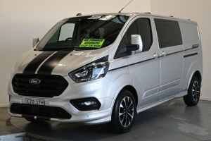 2021 Ford Transit Custom VN 2021.25MY 320L (Low Roof) Sport Silver 6 Speed Automatic Double Cab Van