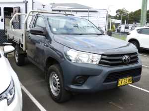 2019 Toyota Hilux GUN135R MY19 Upgrade Workmate Hi-Rider Grey 6 Speed Manual Cab Chassis